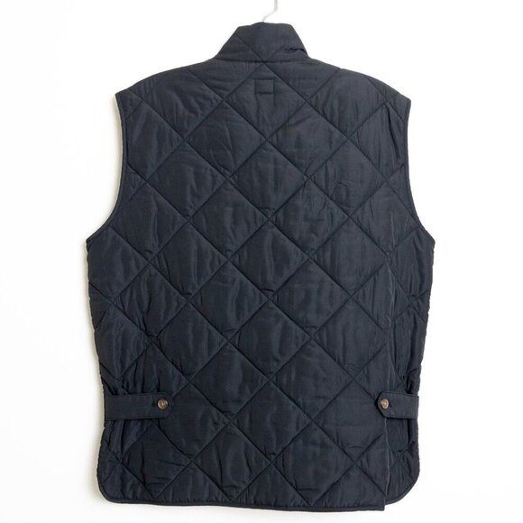 J. Crew Walker Vest Black Quilted Full Zip Lightweight Preppy Medium - Picture 3 of 16